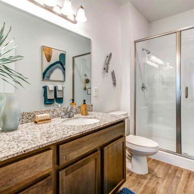 Bathroom In An Apartment At Affinity